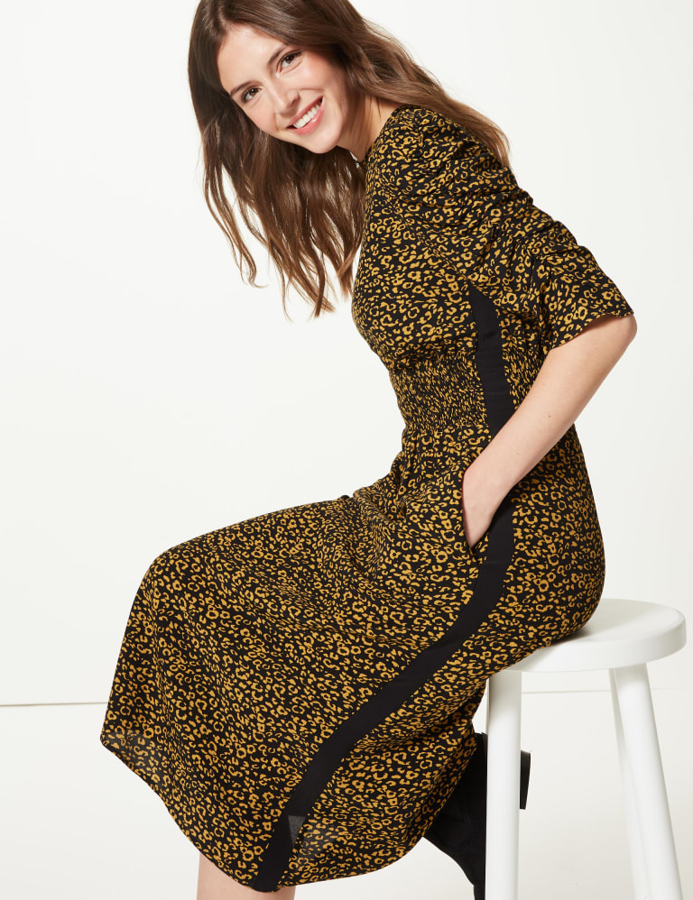 Animal print dress m&s on sale