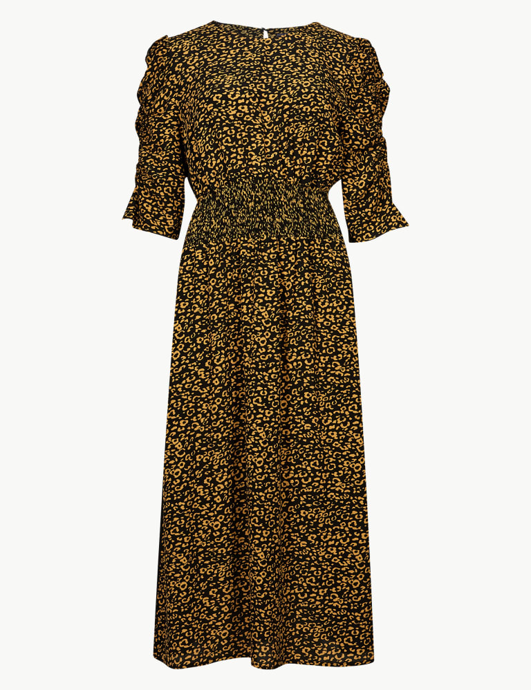 Animal print dress m&s store