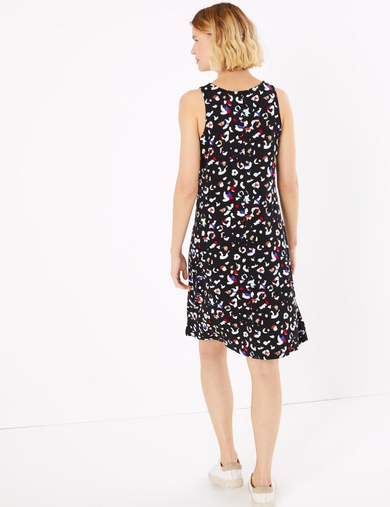 Jersey Animal Print Swing Dress M S Collection M S IE