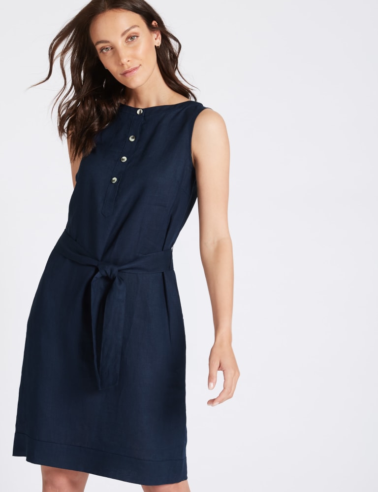 Belted tunic dress new arrivals
