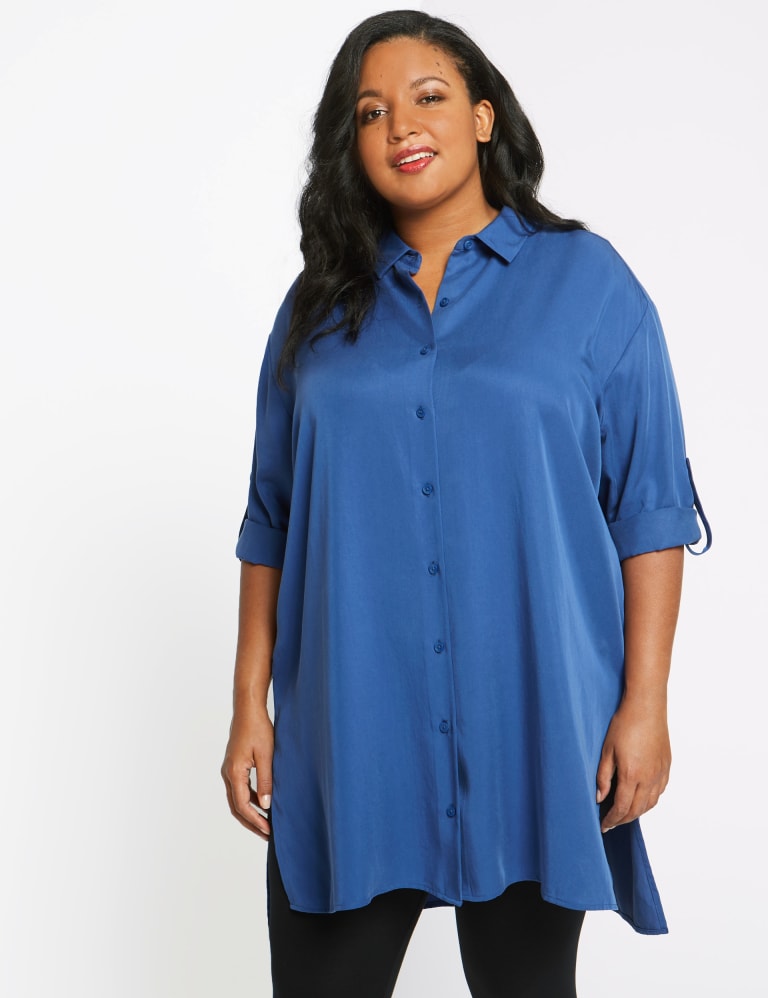 CURVE Half Sleeve Tencel Shirt M S Collection M S IE