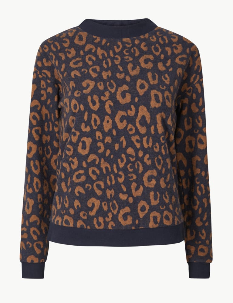 Animal print sweatshirt womens cheap