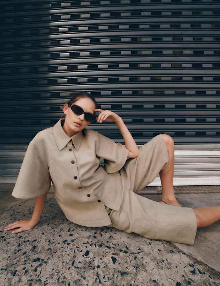 Weave Shirt & Short Set 6 of 6