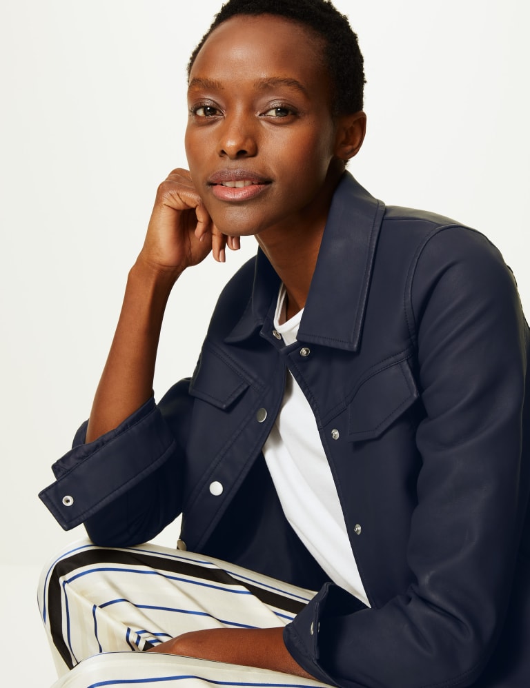 Biker jacket m&s store