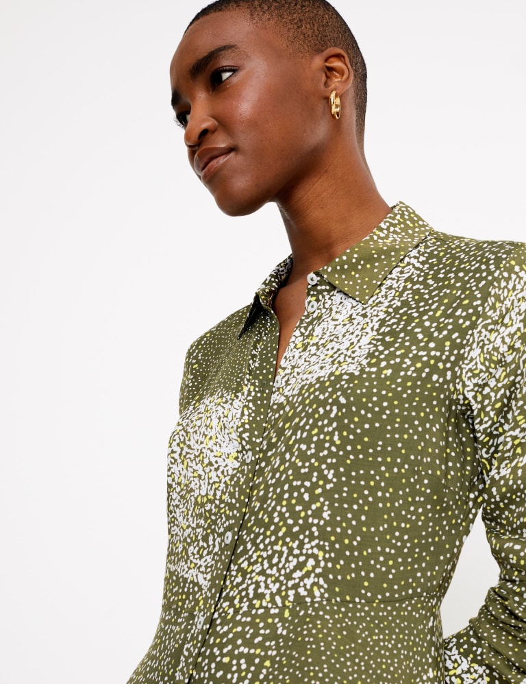 Printed Midi Shirt Dress Autograph M S IE