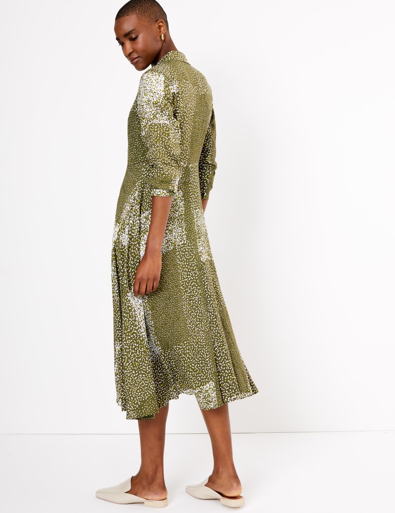 Printed Midi Shirt Dress Autograph M S IE