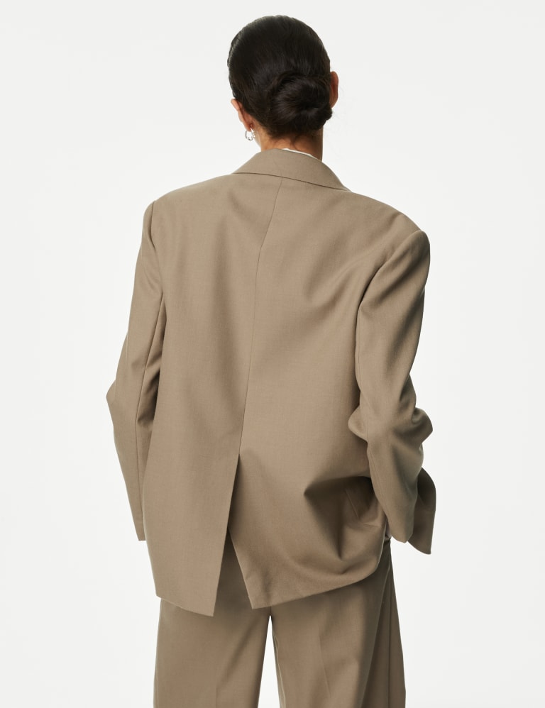 Pure Wool Relaxed Single Breasted Blazer | Autograph | M&S 