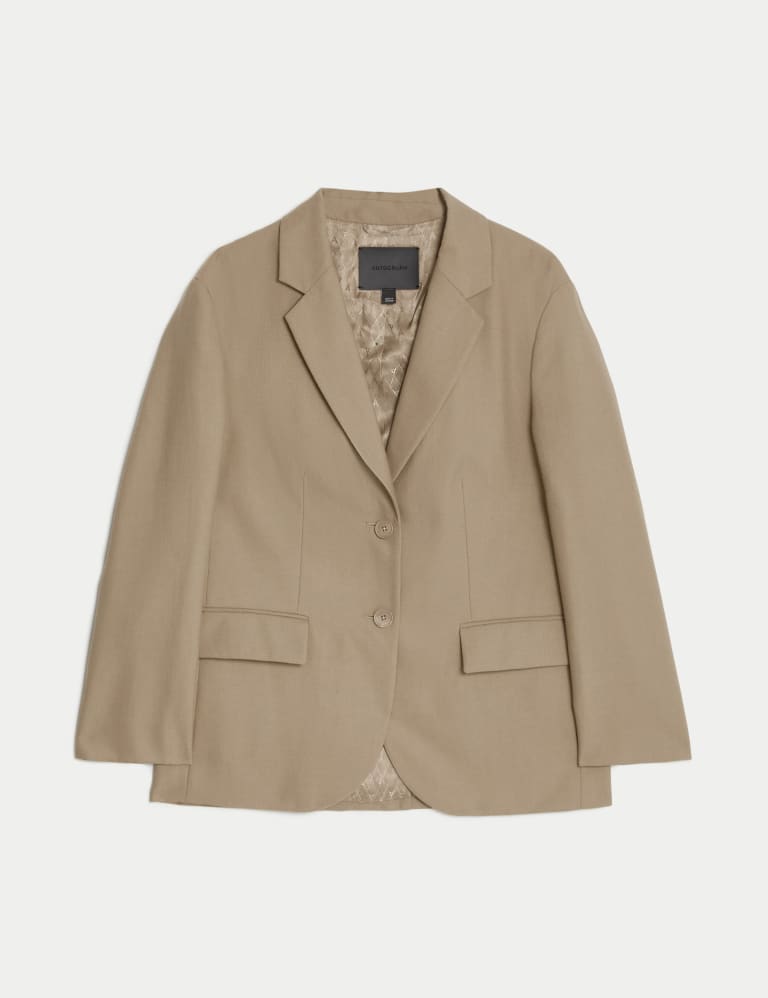 Pure Wool Relaxed Single Breasted Blazer | Autograph | M&S 