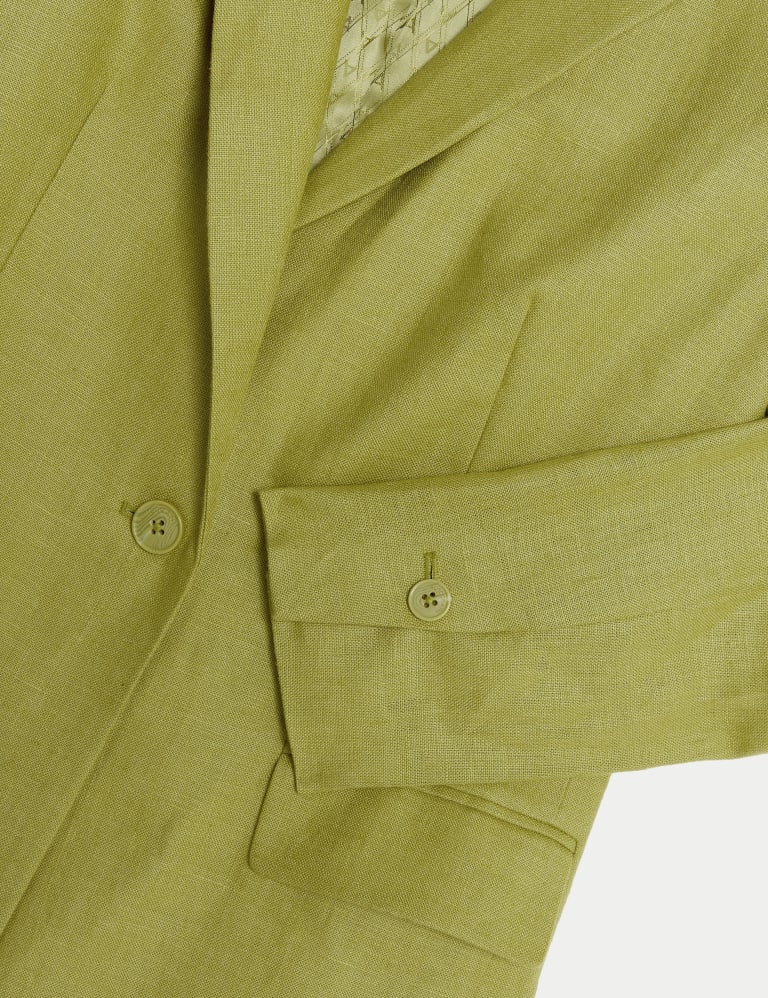 Pure Irish Linen Single Breasted Blazer | Autograph | M&S