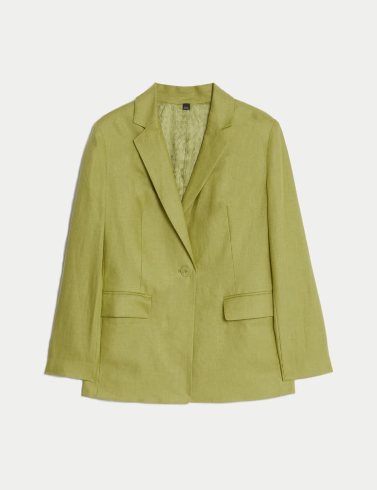 Pure Irish Linen Single Breasted Blazer | Autograph | M&S