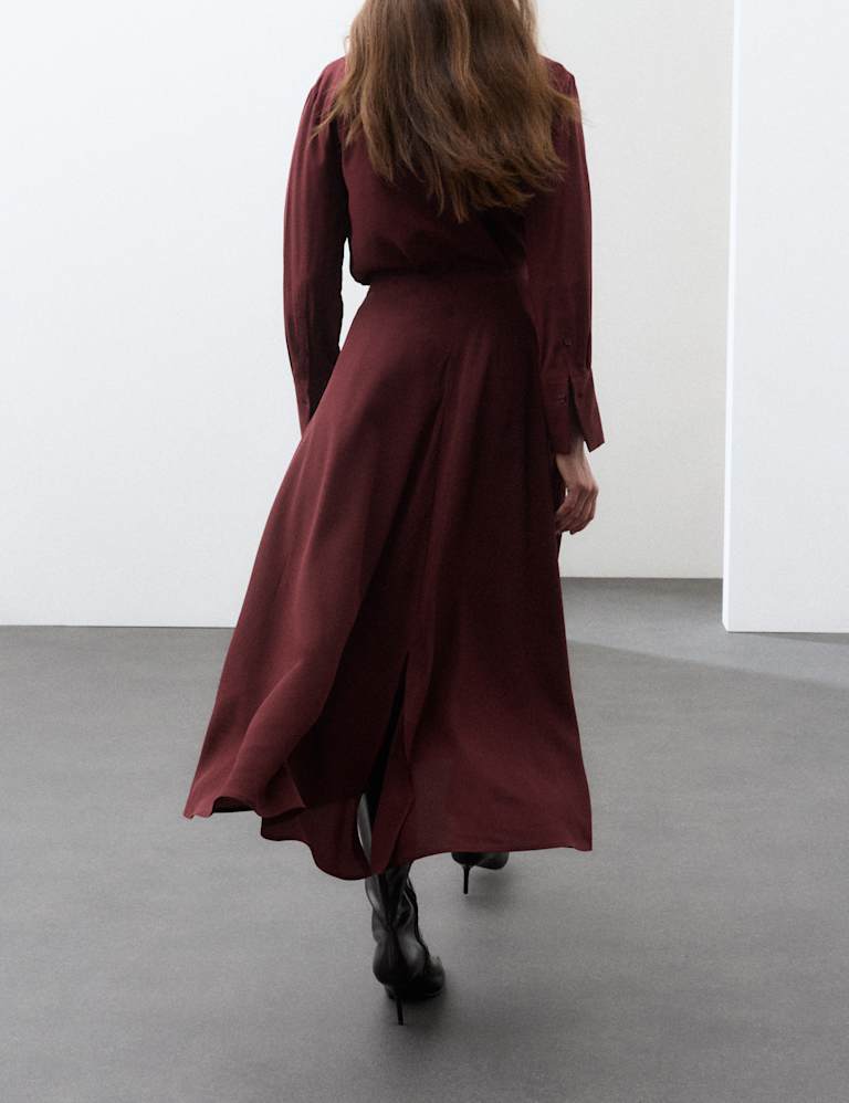 Silk Shirt & Skirt Set 4 of 6