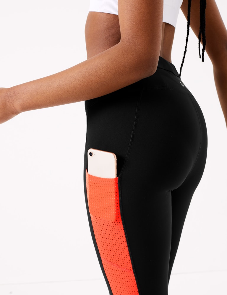 Colour block gym leggings sales
