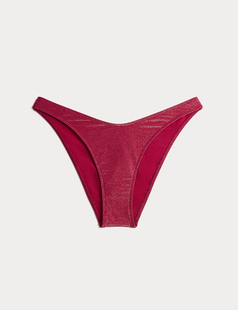 Glitter V-Neck Bikini Set 2 of 6