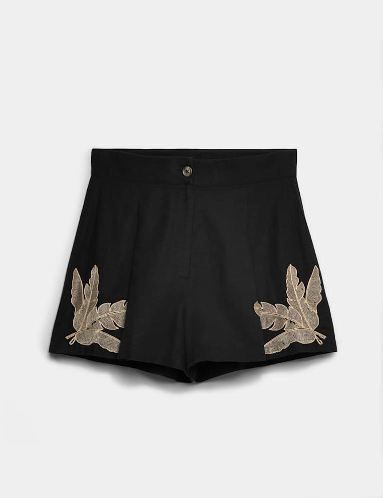 Palm Embroidered Beach Top & Short Set 2 of 6