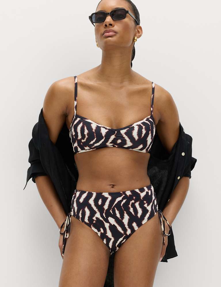 Printed Plunge Bikini Set 5 of 6