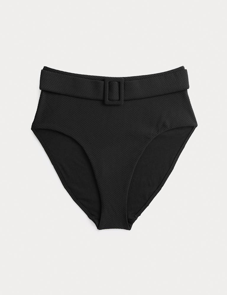 Textured Honeycomb Padded Square Neck Bikini Set 2 of 6