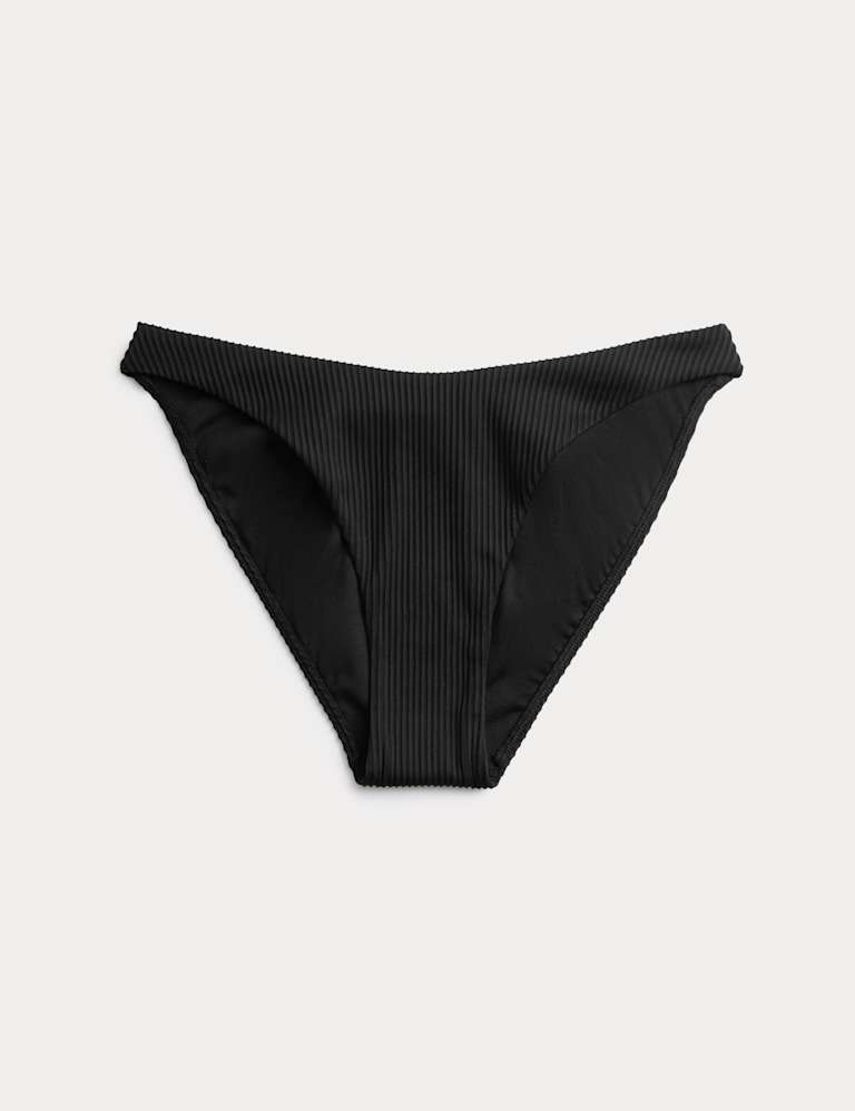 Ribbed Scoop Neck Bikini Set 2 of 6