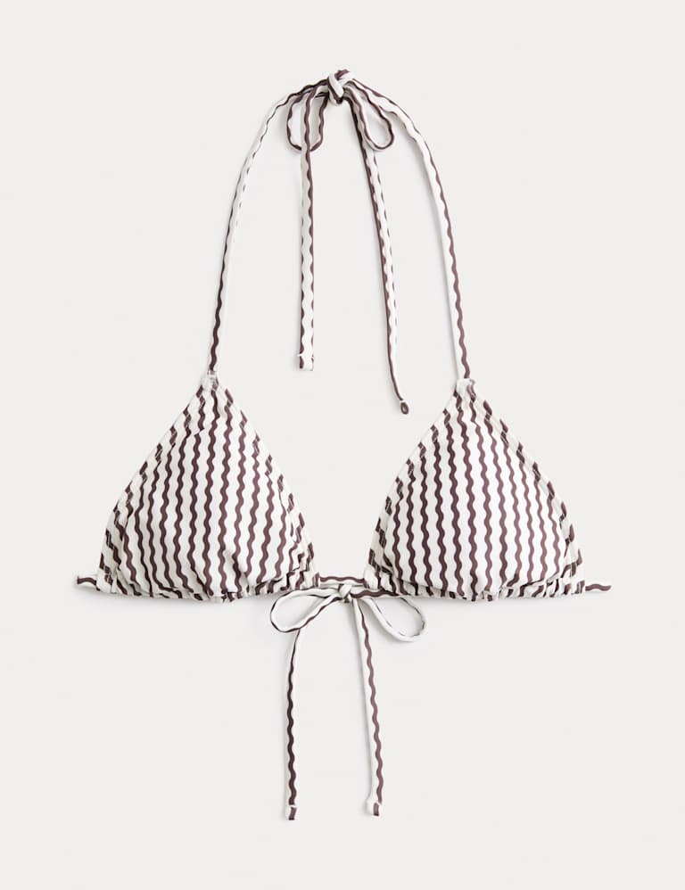 Printed Padded Halterneck Triangle Bikini Set 1 of 6