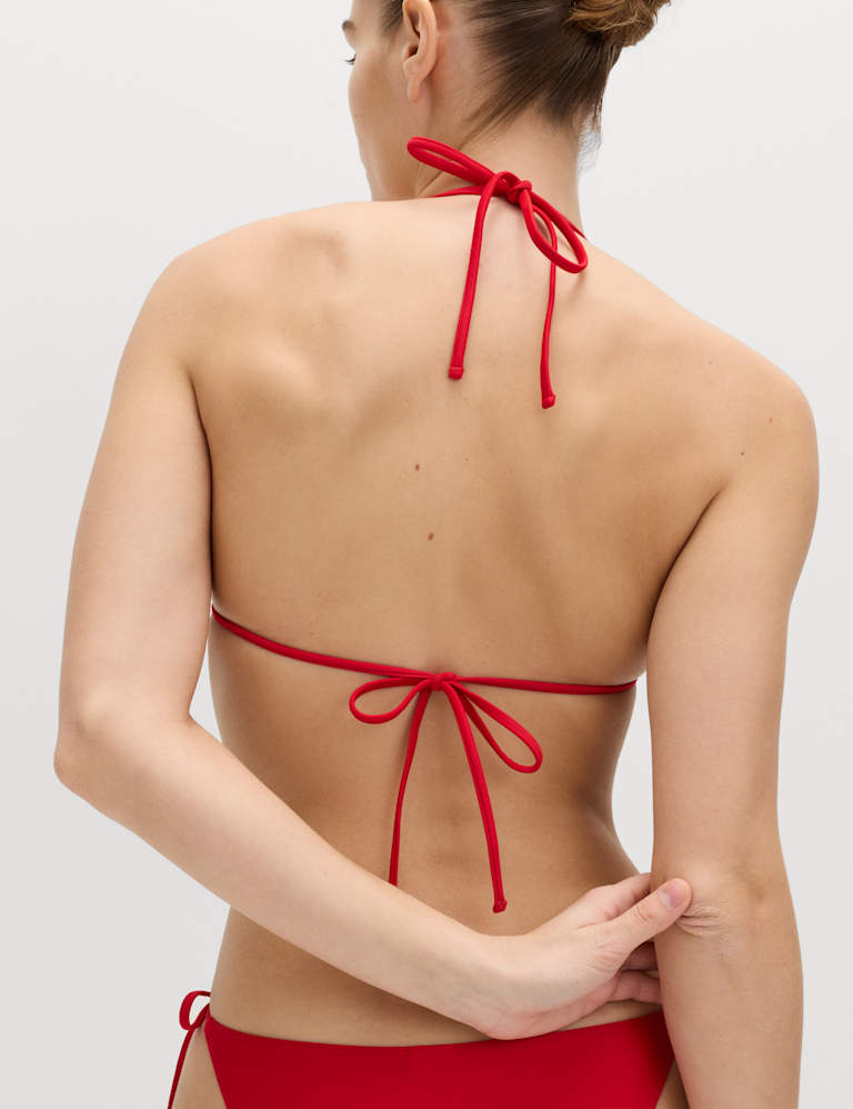 Padded Halterneck Triangle Bikini Set 3 of 6