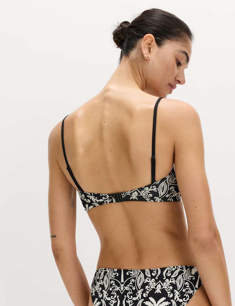 Printed Bandeau Bikini Set 4 of 6