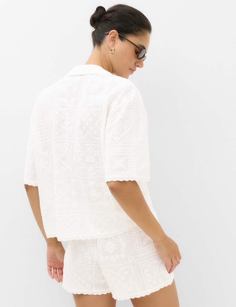 Crochet Shirt & Short Set 3 of 6