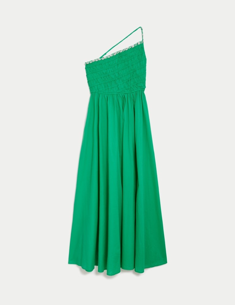 Pure Cotton Beaded Midaxi Beach Dress | M&S Collection | M&S