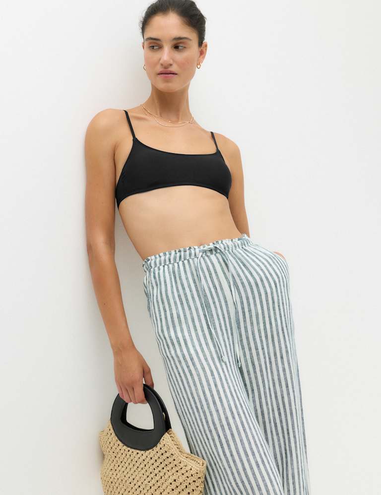 Padded Cropped Scoop Neck Bikini Set 6 of 6