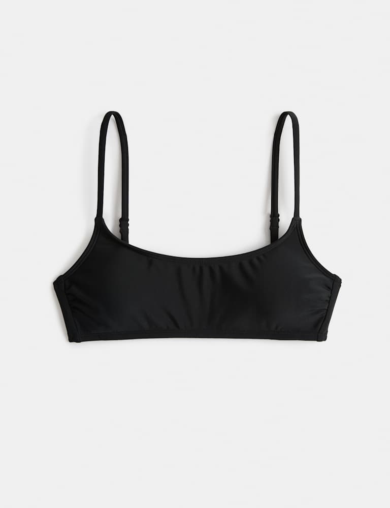Padded Cropped Scoop Neck Bikini Set 1 of 6