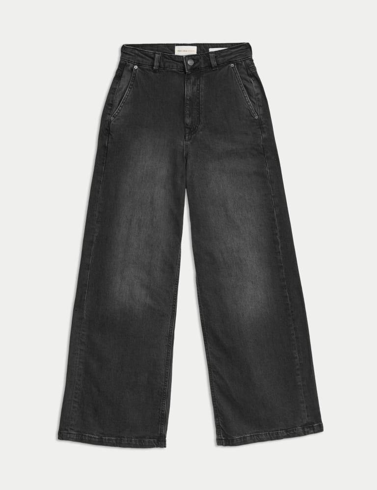 High Waisted Wide Leg Jeans with Lyocell 1 of 1