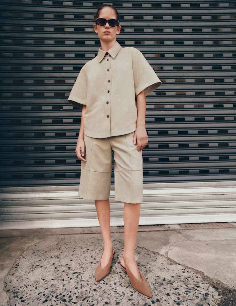 Weave Shirt & Short Set 4 of 6