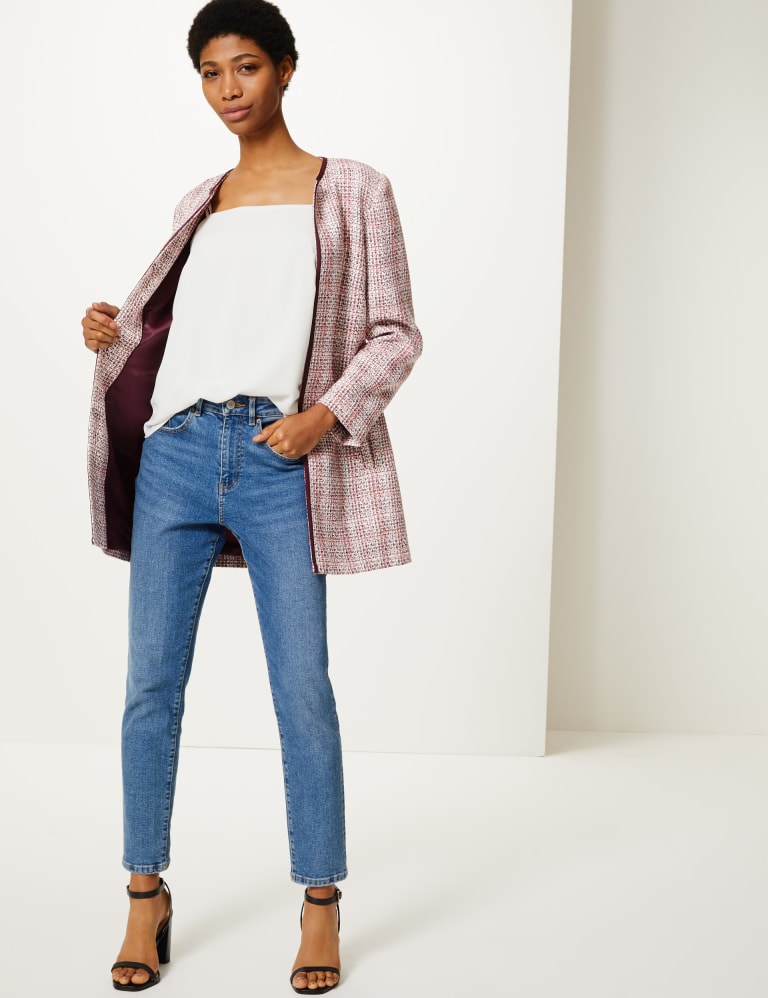 Coat tweed top