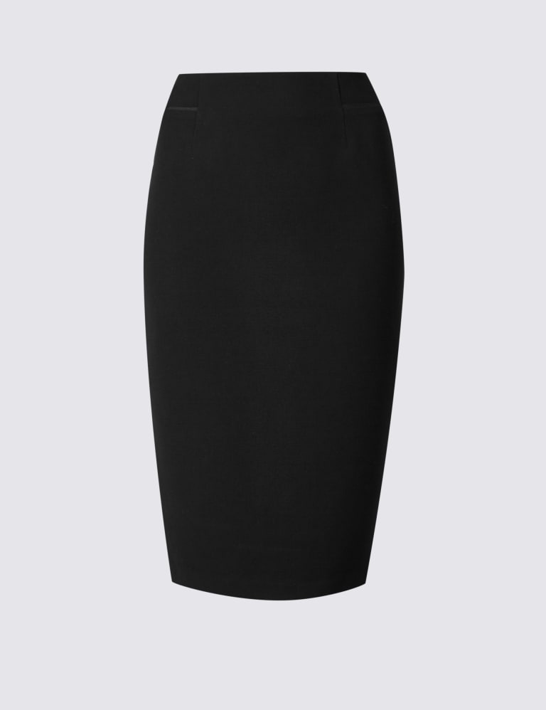 Grosgrain Trim Pencil Midi Skirt M S Collection M S IE