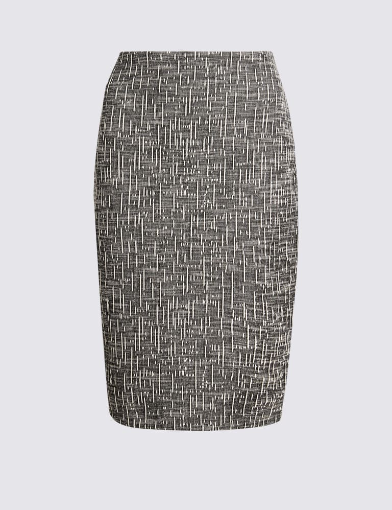 Cotton Rich Textured Jersey Pencil Skirt M S Collection M S IE