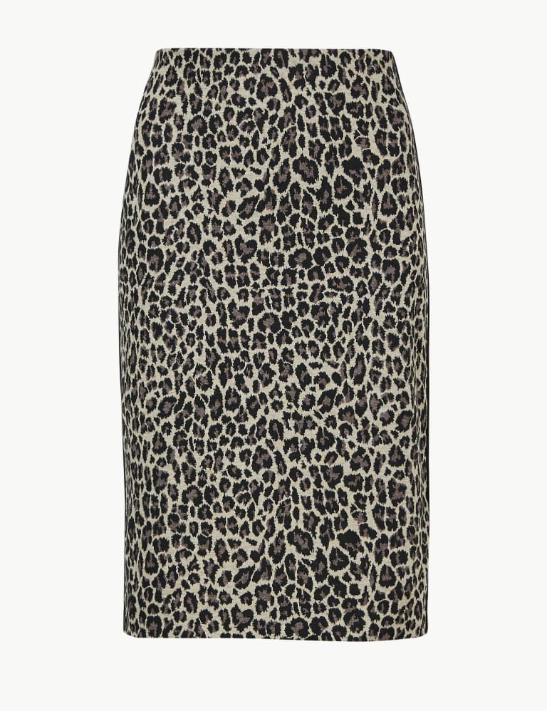 Animal Print Pencil Skirt M S Collection M S IE