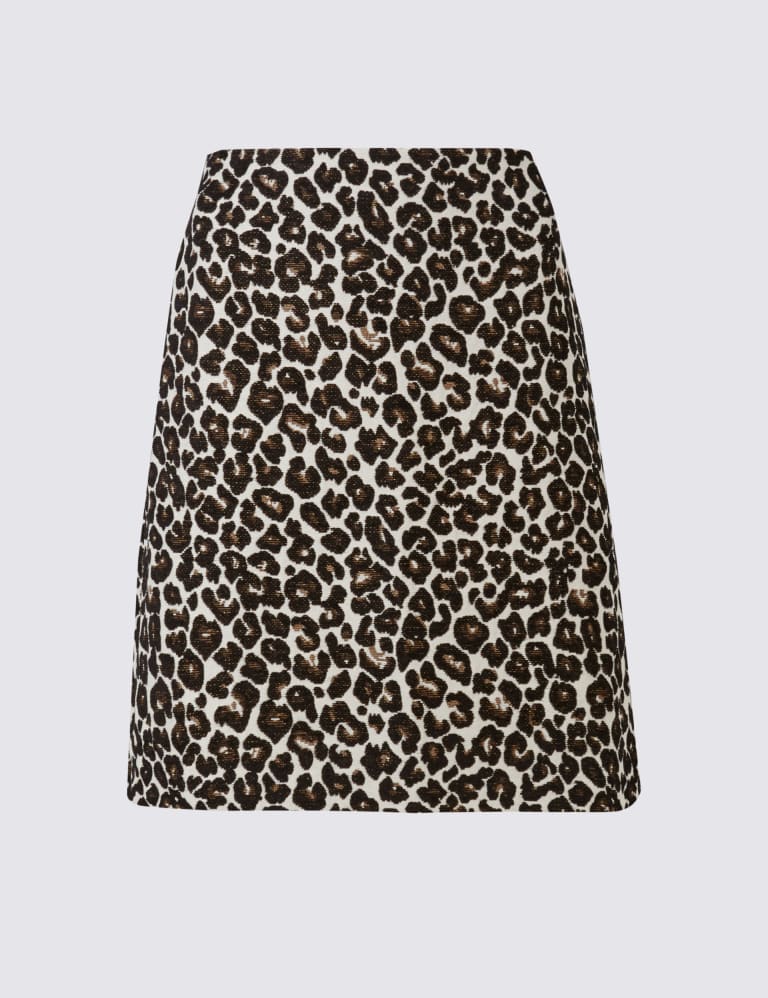 Animal print a-line mini skirt clearance