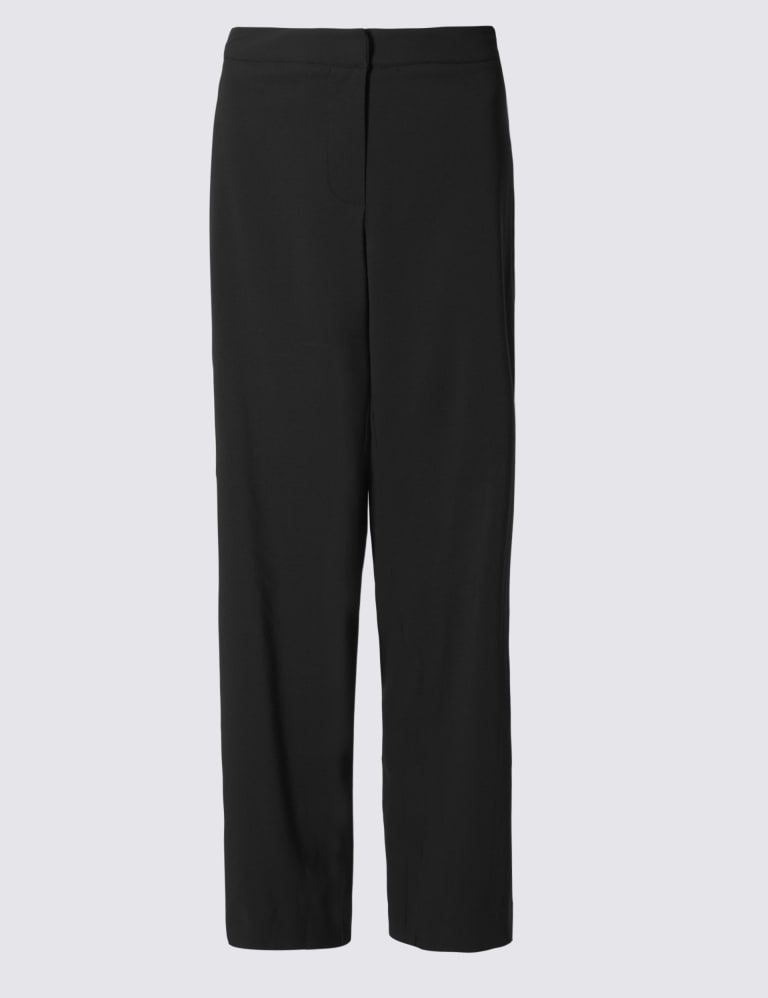 Flat Front Wide Leg Trousers Limited Edition M S IE
