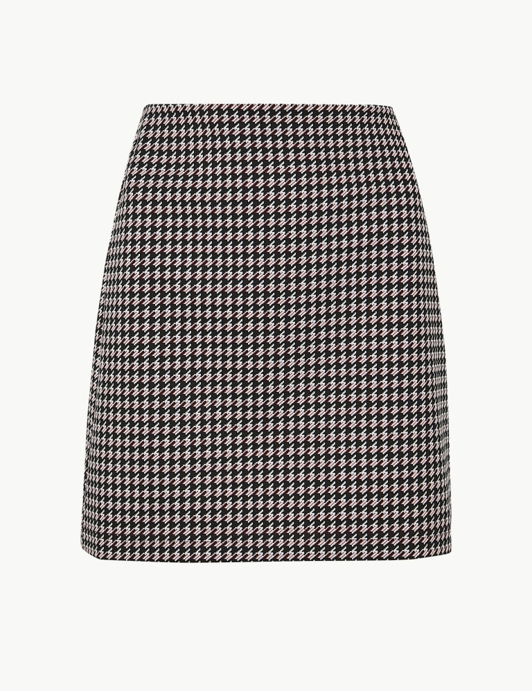 Dogtooth Checked Jersey A Line Skirt M S Collection M S IE