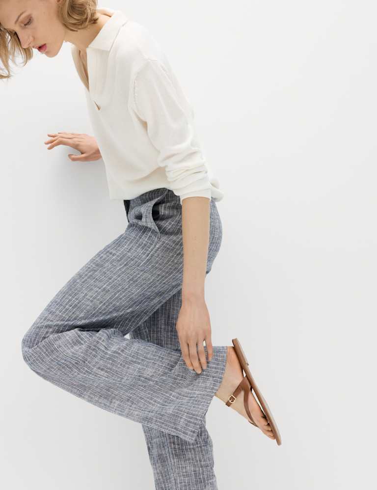 Linen Pinstripe Waistcoat & Trouser Set 6 of 6