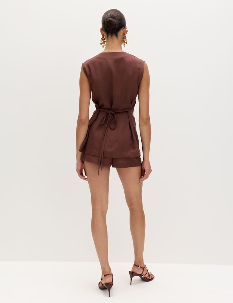 Linen Waistcoat & Short Set 4 of 6