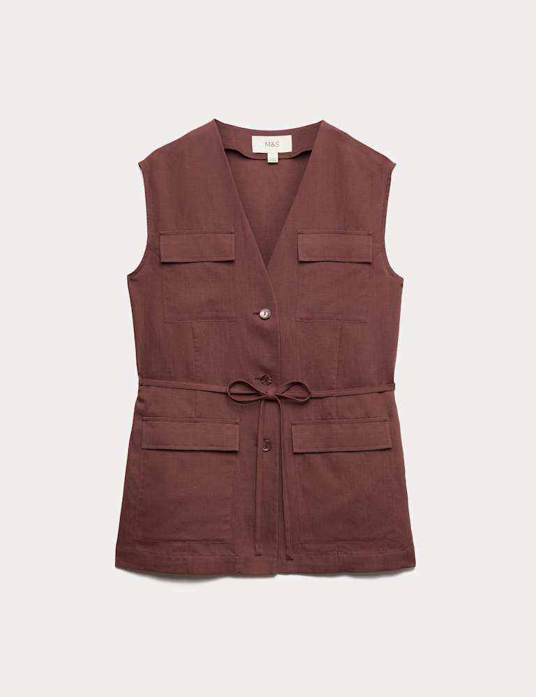 Linen Waistcoat & Short Set 1 of 6