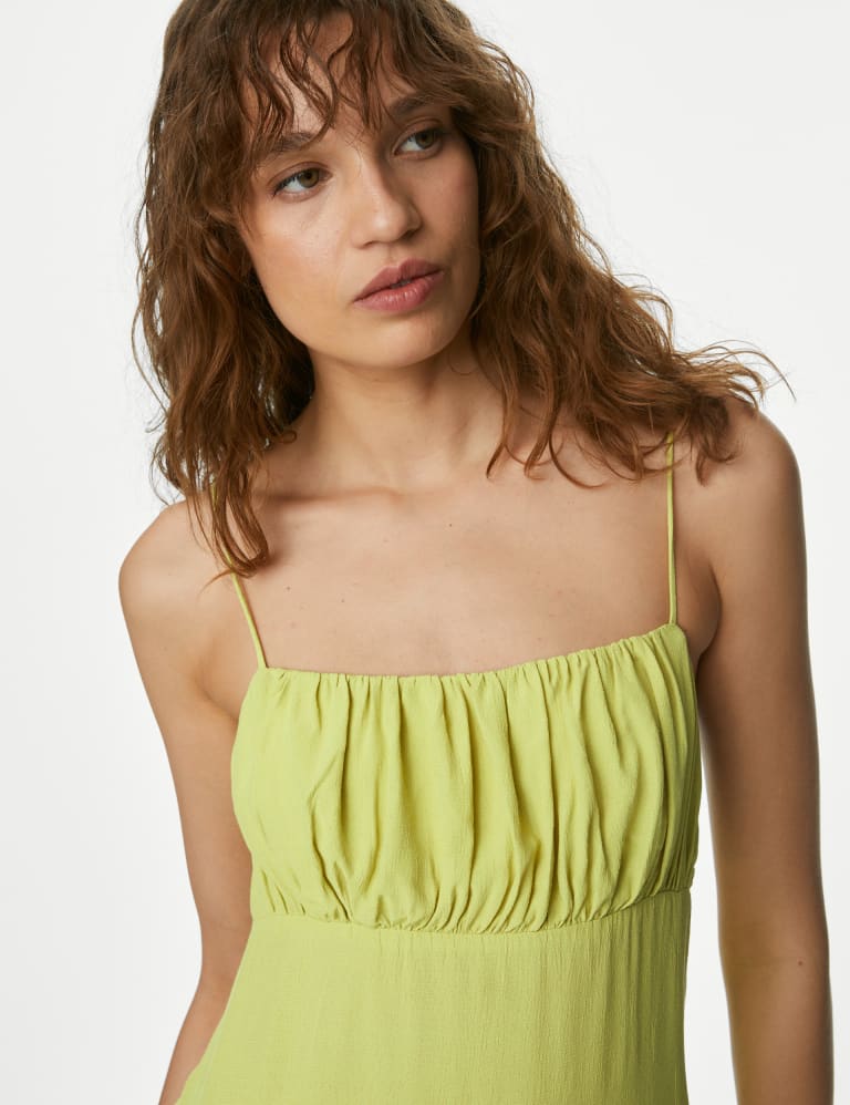 Ruched Strappy Midaxi Smock Dress | M&S Collection | M&S