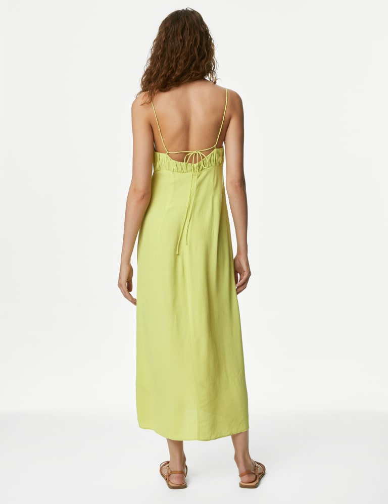 Ruched Strappy Midaxi Smock Dress | M&S Collection | M&S