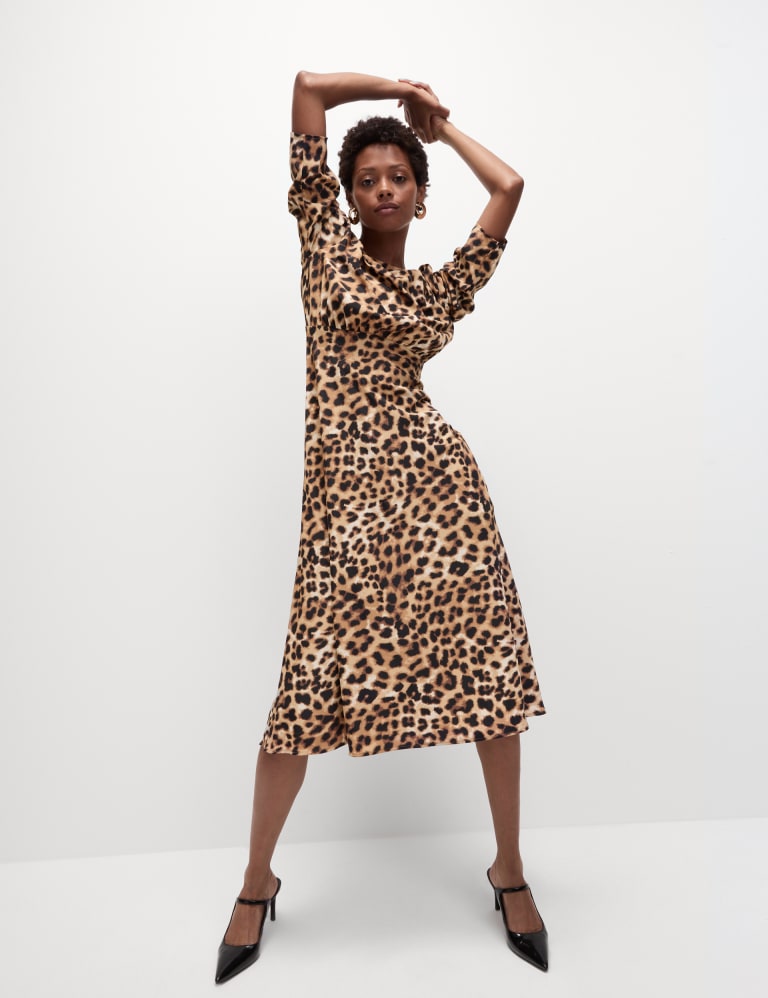 Animal print dress m&s best sale