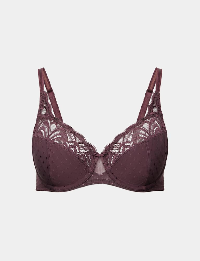 Amelia Lace Wired Full Cup Bra Set A-E 2 of 6