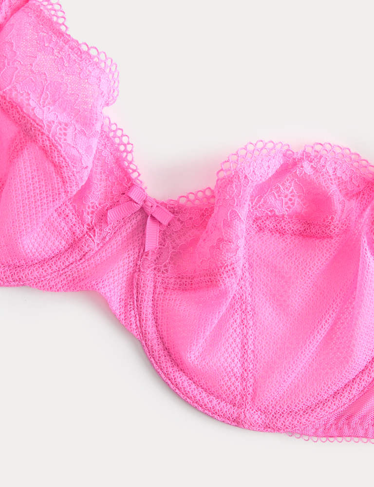 Jasmine Lace Wired Balcony Bra Set A-E 4 of 6