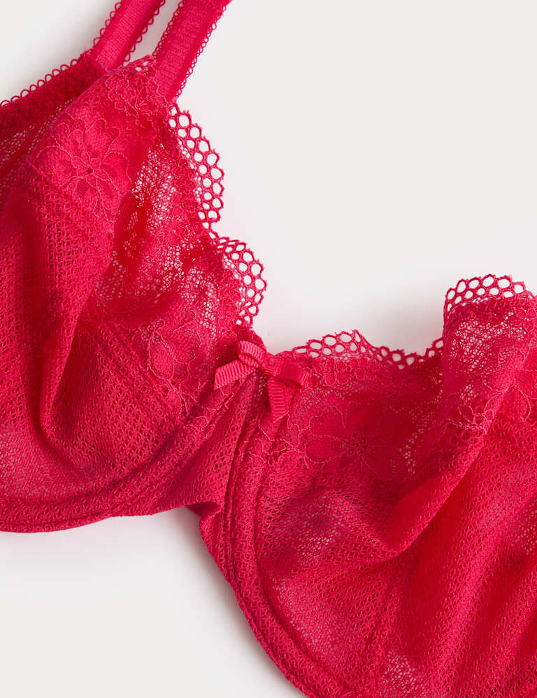 Jasmine Lace Wired Balcony Bra Set A-E 4 of 6