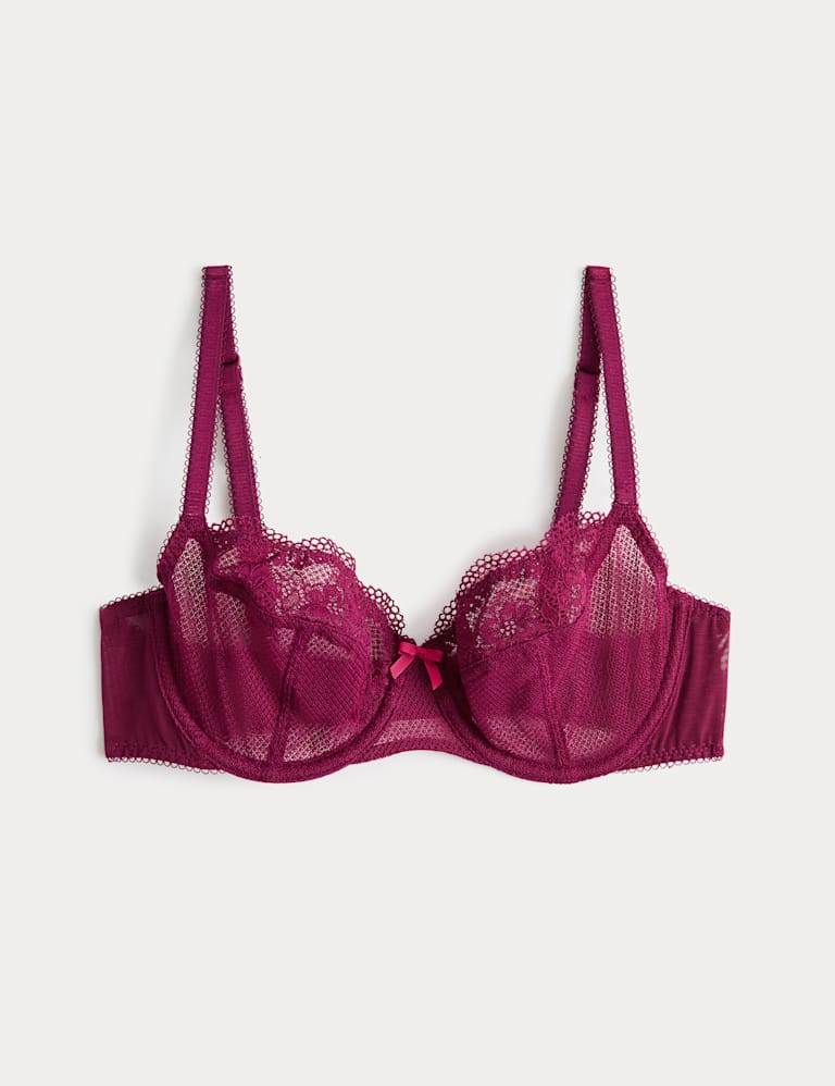 Jasmine Lace Wired Balcony Bra Set A-E 2 of 6