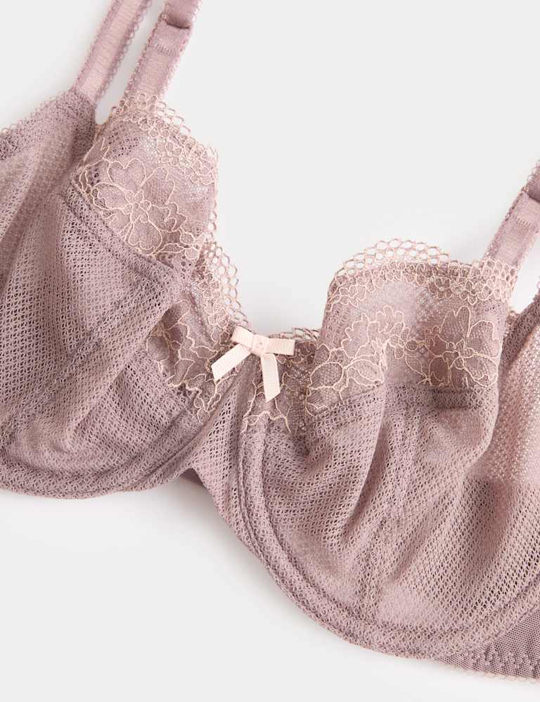 Jasmine Lace Wired Balcony Bra Set A-E 5 of 6