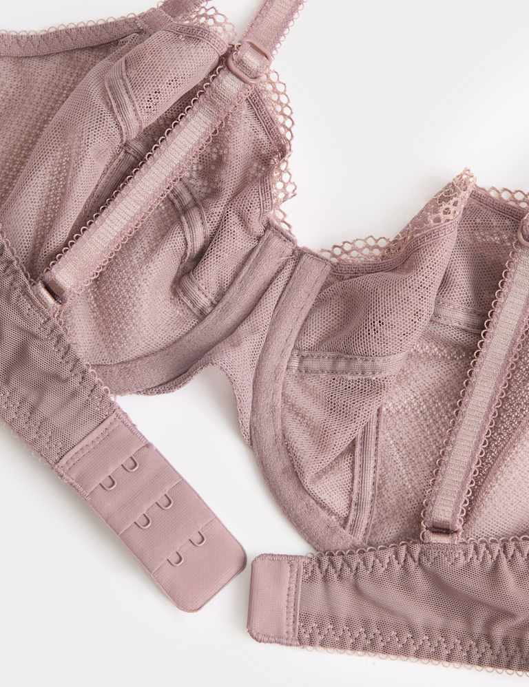 Jasmine Lace Wired Balcony Bra Set A-E 6 of 6