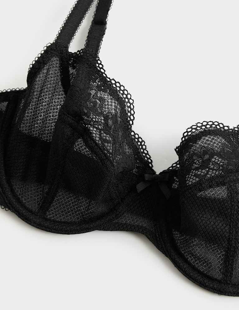 Jasmine Lace Wired Balcony Bra Set A-E 4 of 6